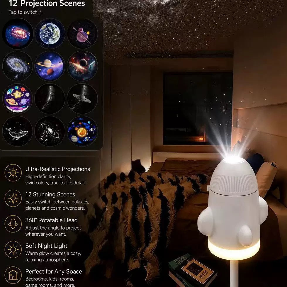 DreamSky™ — Proyector de Cielo Estrellado para Dormir sin Miedo
