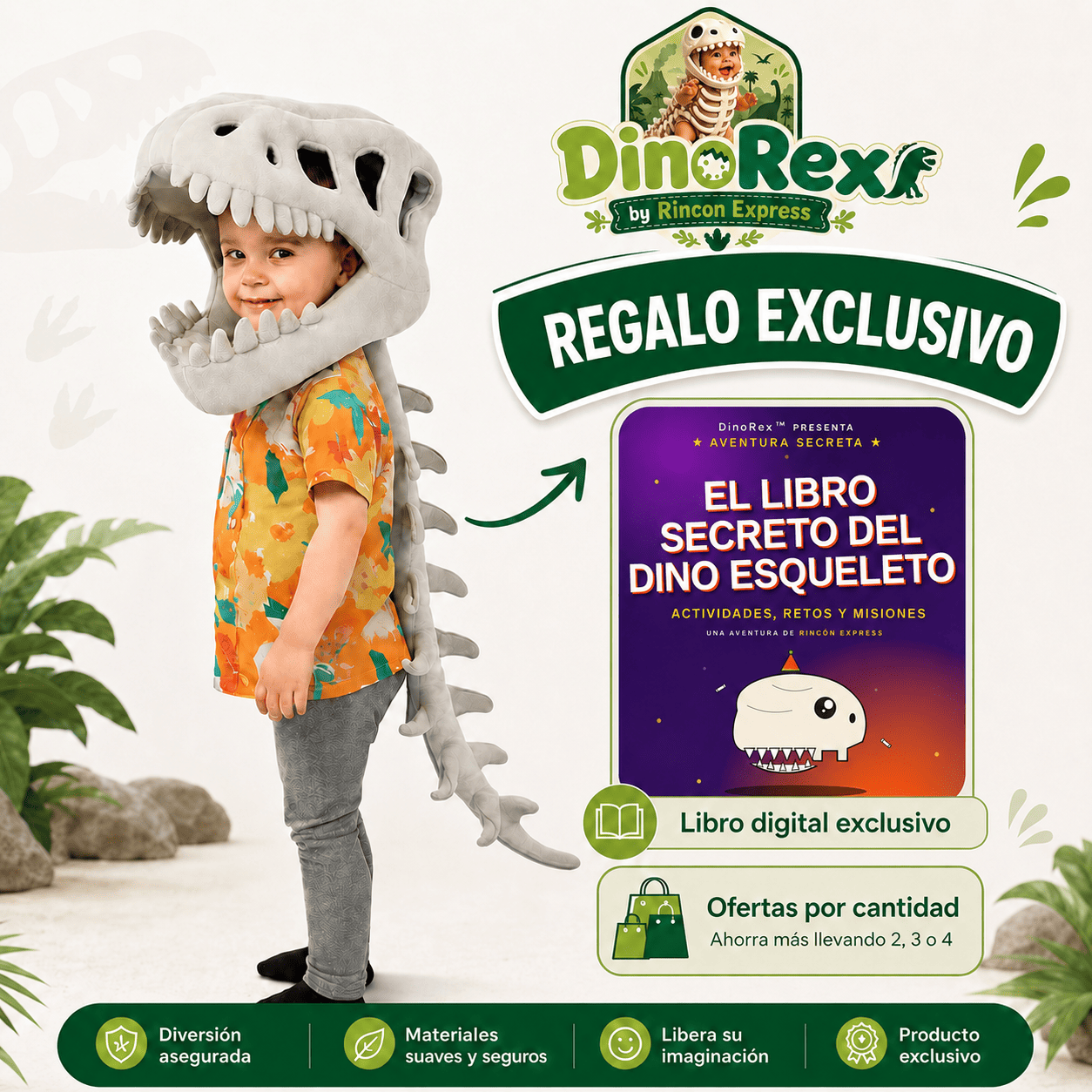 DinoRex™ — Disfraz de Dinosaurio