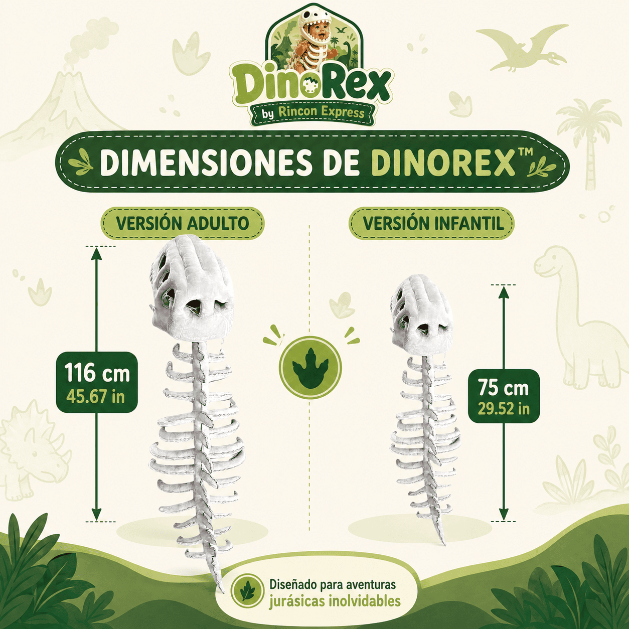 DinoRex™ — Disfraz de Dinosaurio