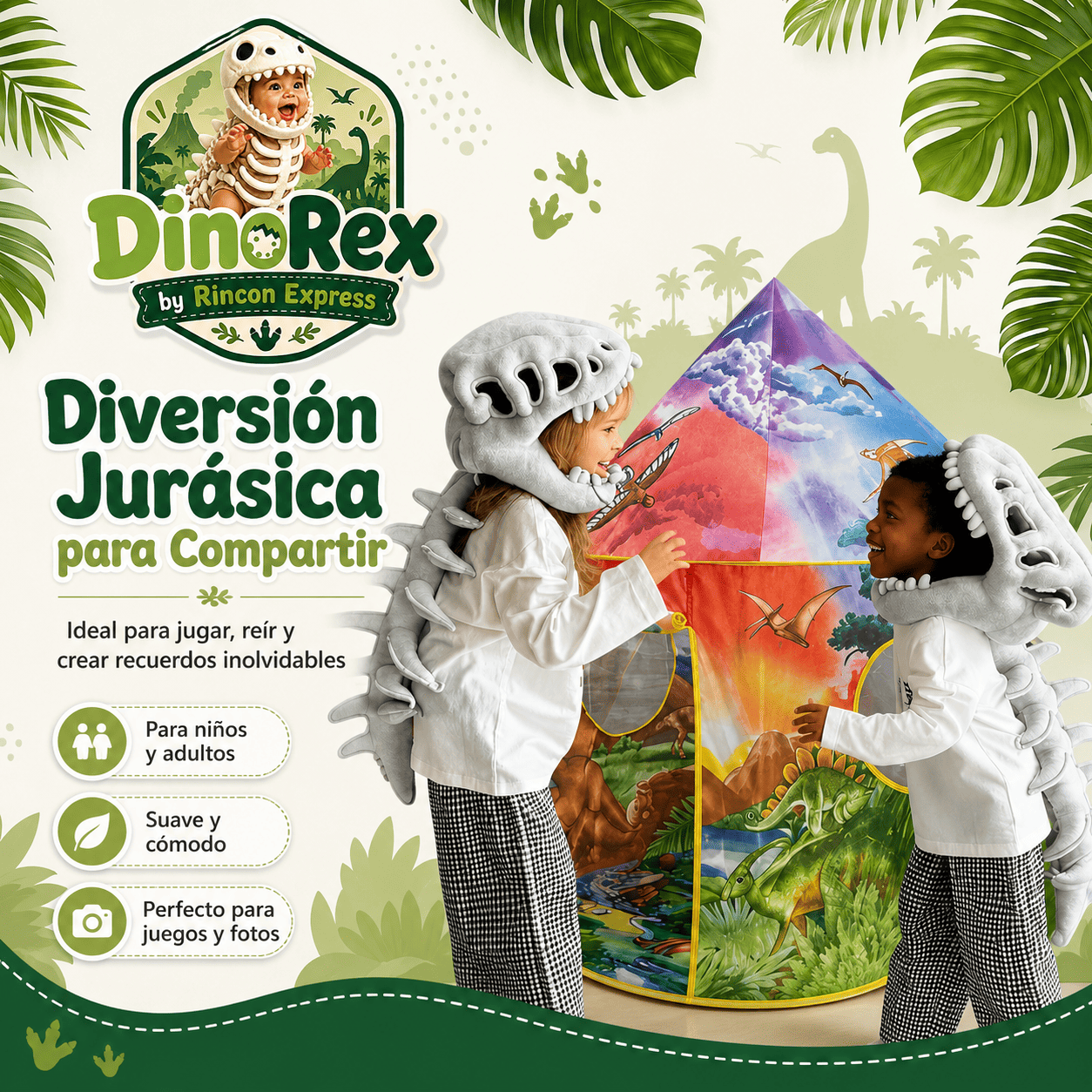DinoRex™ — Disfraz de Dinosaurio