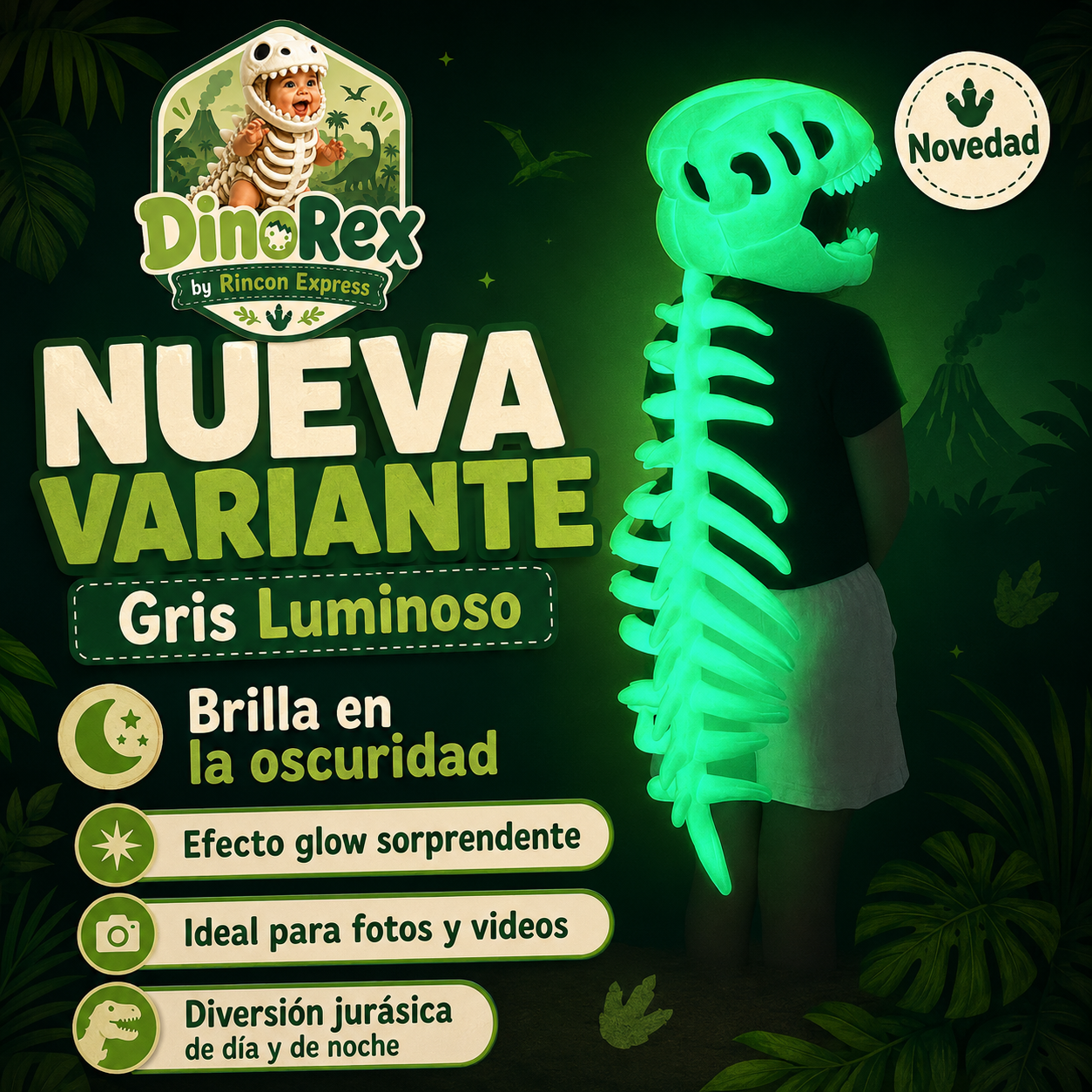 DinoRex™ — Disfraz de Dinosaurio