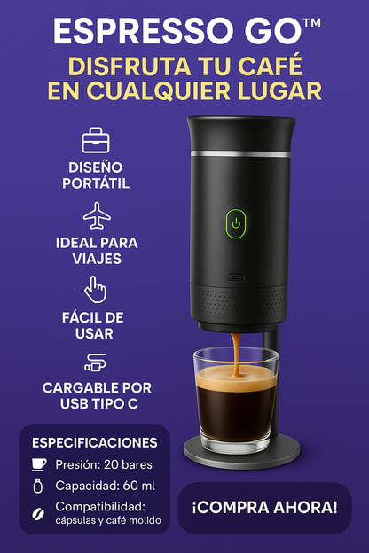 Espresso GO™ - Cafetera automática portátil