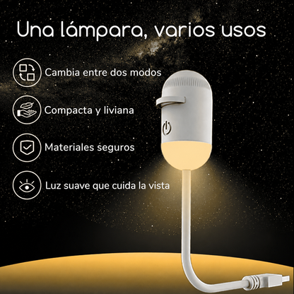 Una lámpara, varios usos