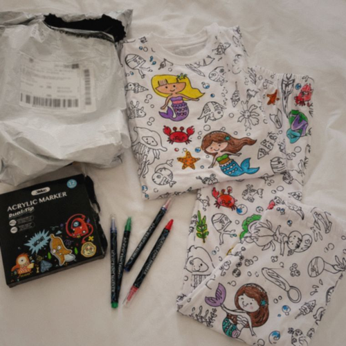 Reseña PijamaColor - llegó tal cual las fotos con sus marcadores
